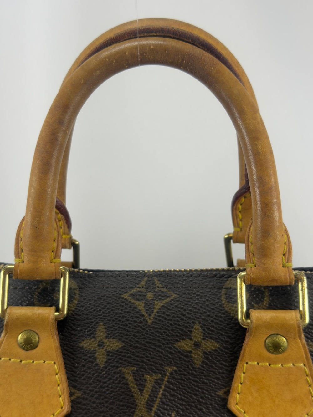Louis Vuitton LV Speedy 25 Brown Monogram Canvas Satchel with Tan Trim - Picture 7 of 16